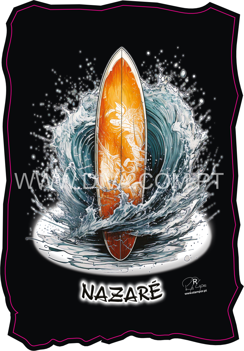 Magnético de Madeira Prancha Nazaré