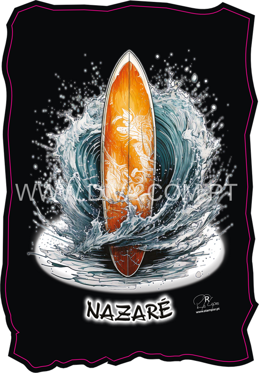 Magnético de Madeira Prancha Nazaré