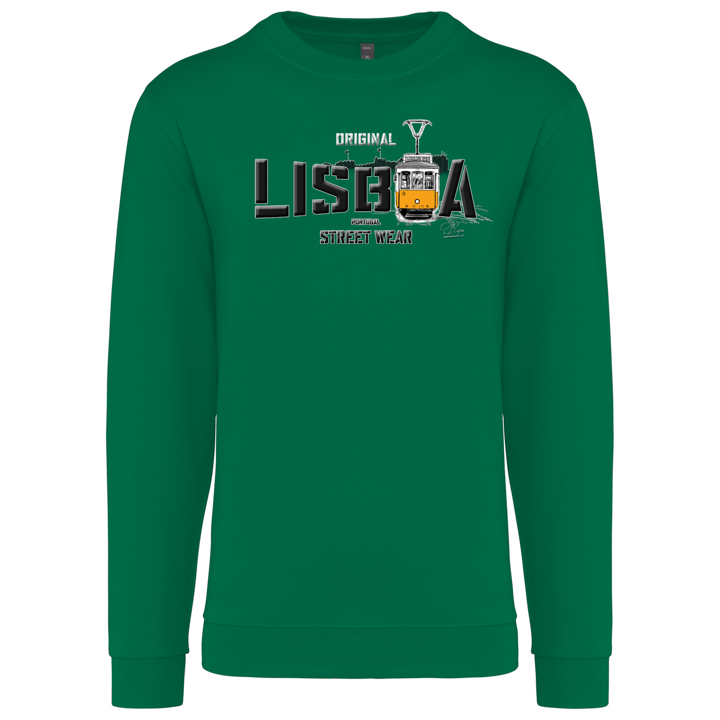 Sweatshirt Kariban sem Capuz Original Lisboa