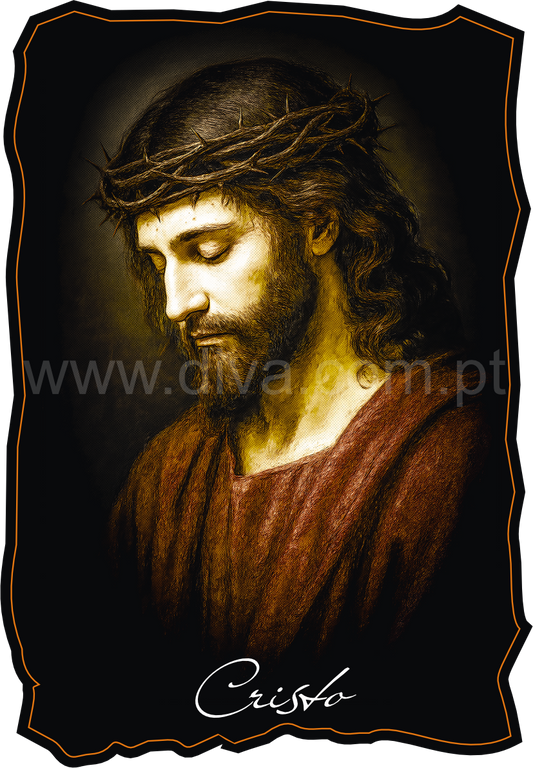 Magnético de Madeira Sagrado Jesus