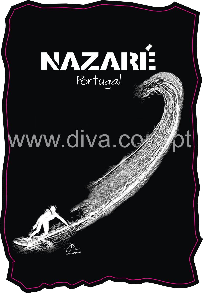 Magnético de Madeira Surf Nazaré