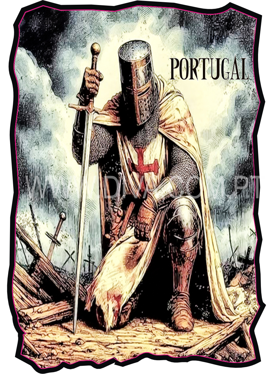 Magnético de Madeira Templário na Batalha
