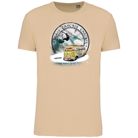 T-Shirt Algodão Biológico Surf Life Cascais