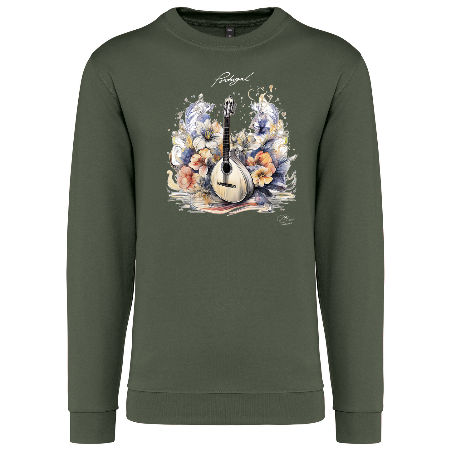 Sweatshirt Kariban sem Capuz Guitarra Portuguesa