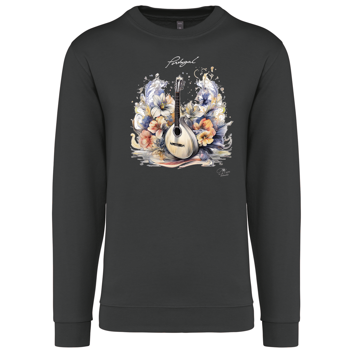 Sweatshirt Kariban sem Capuz Guitarra Portuguesa