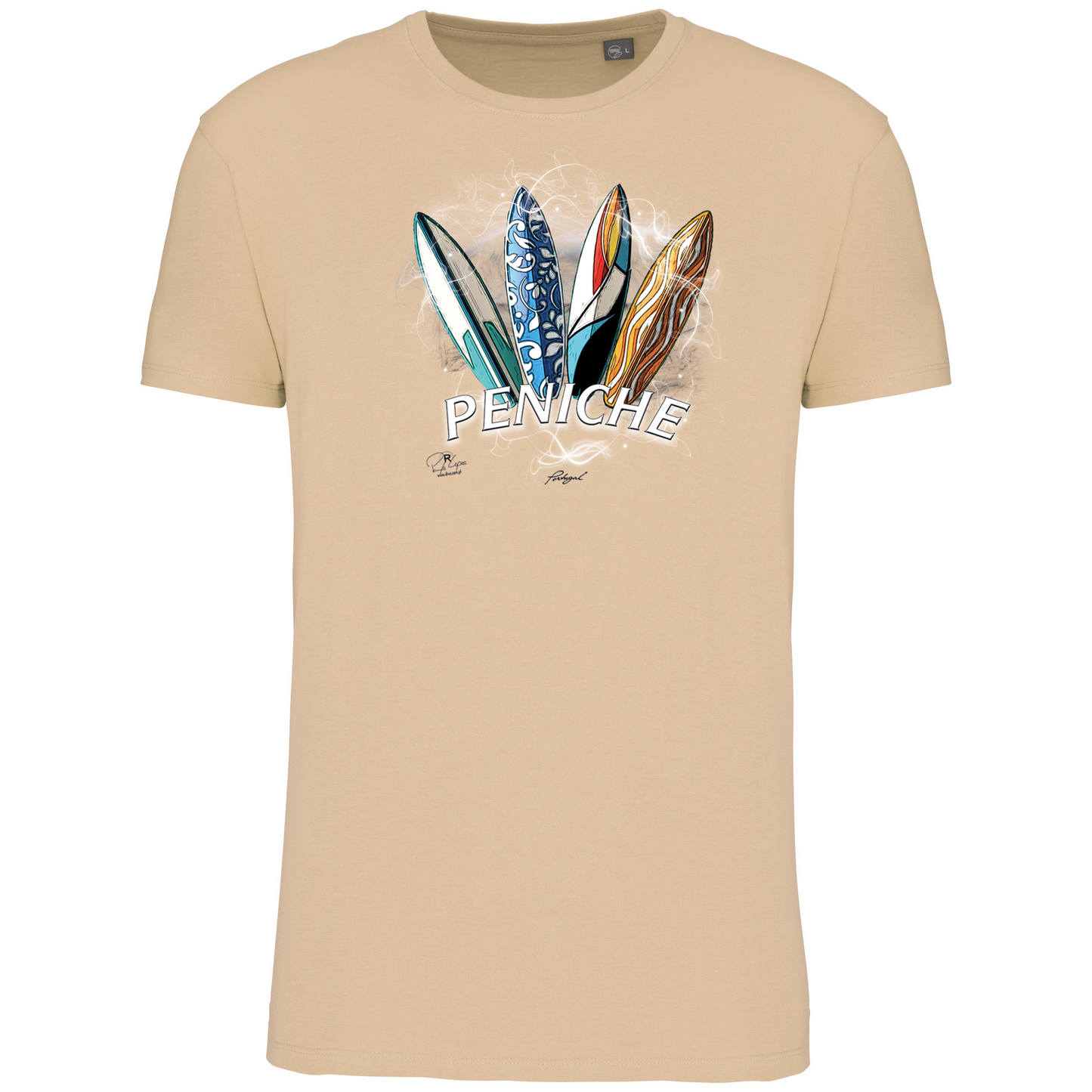 T-Shirt Algodão Biológico Surfboards Peniche