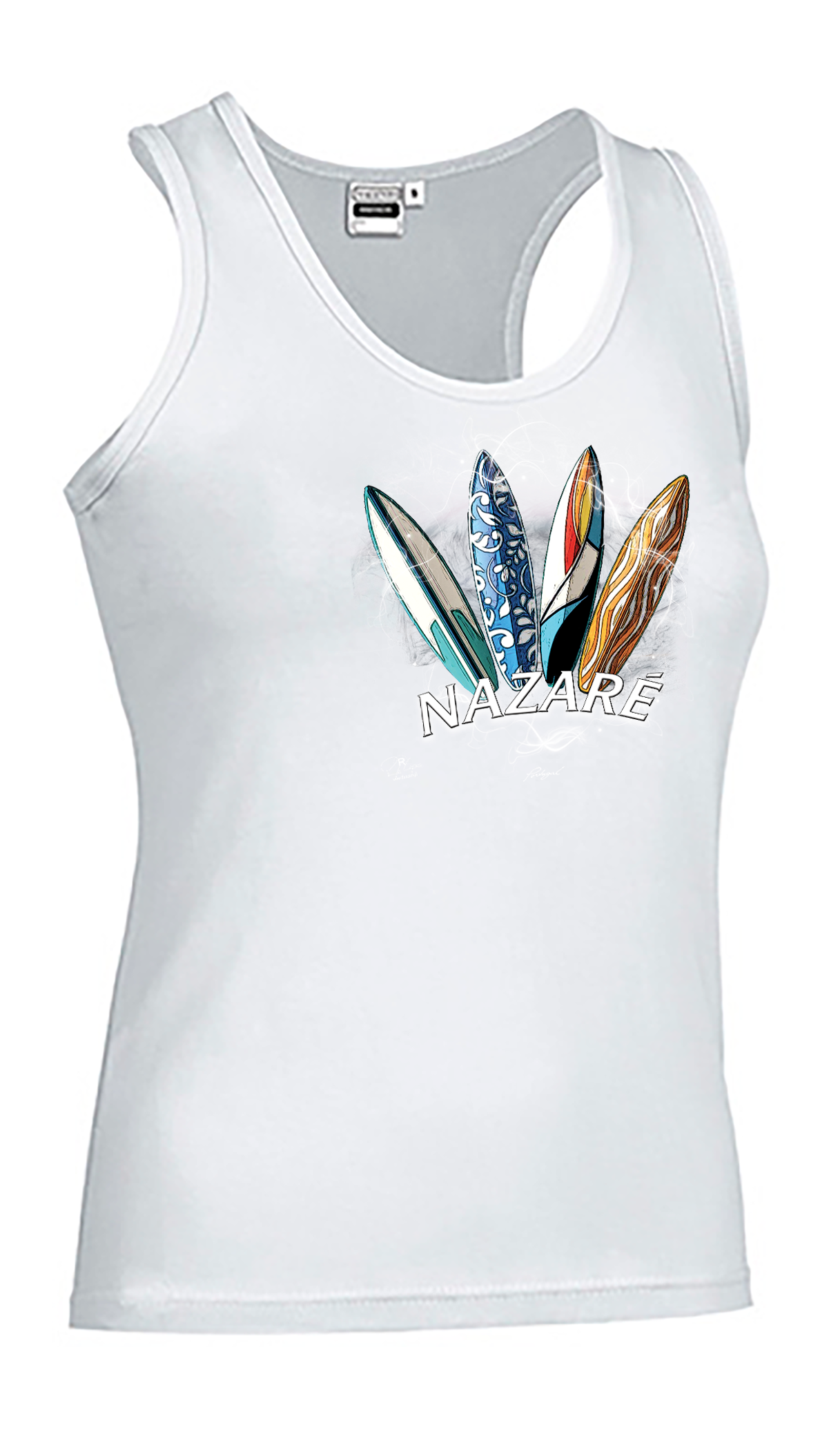 T-shirt Alças Senhora Surfboards Nazaré