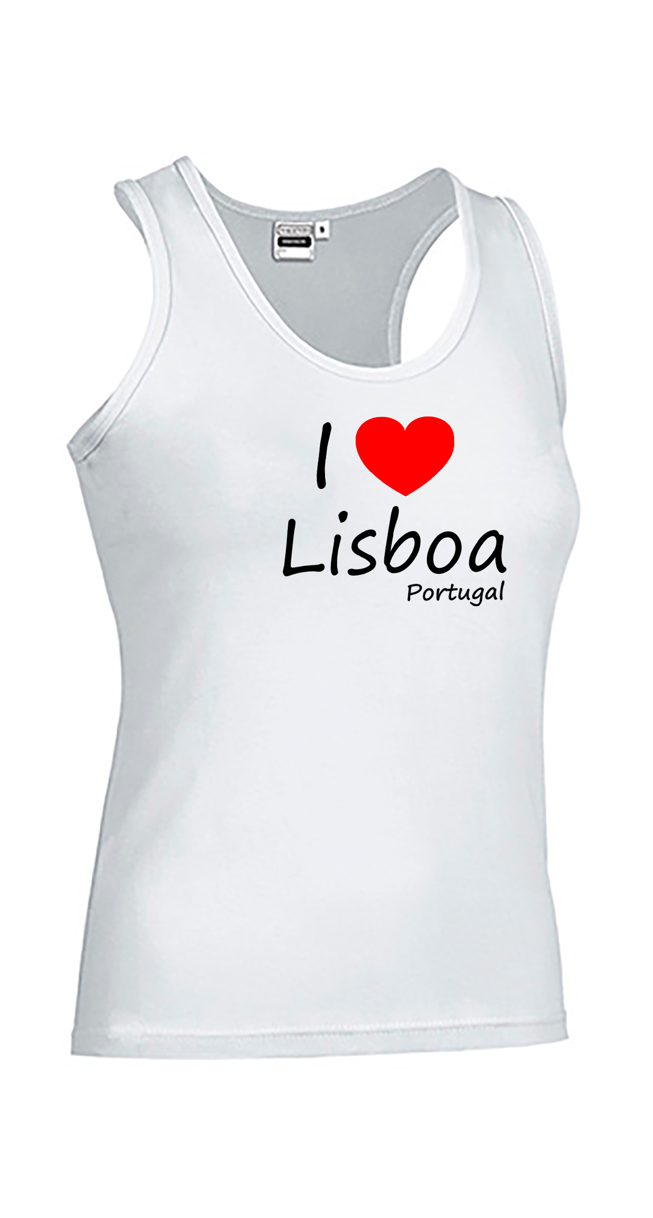 T-shirt Alças Senhora I Love Lisboa