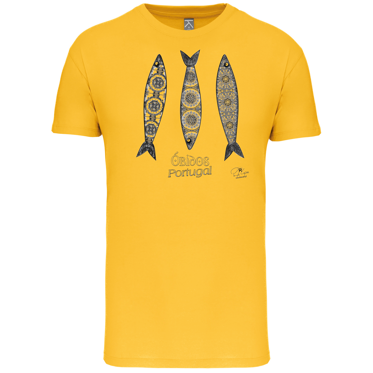 T-Shirt Algodão Biológico 3 Sardinhas Óbidos