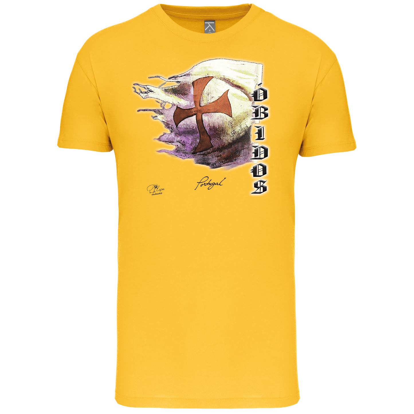 T-Shirt Algodão Biológico Bandeira Templários