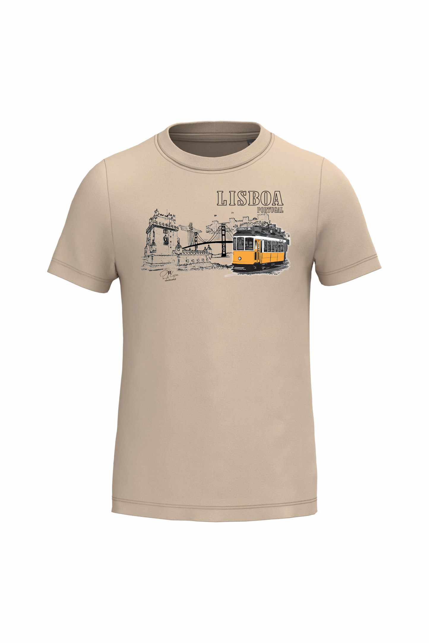 T-shirt de Criança Kariban Monumentos Lisboa