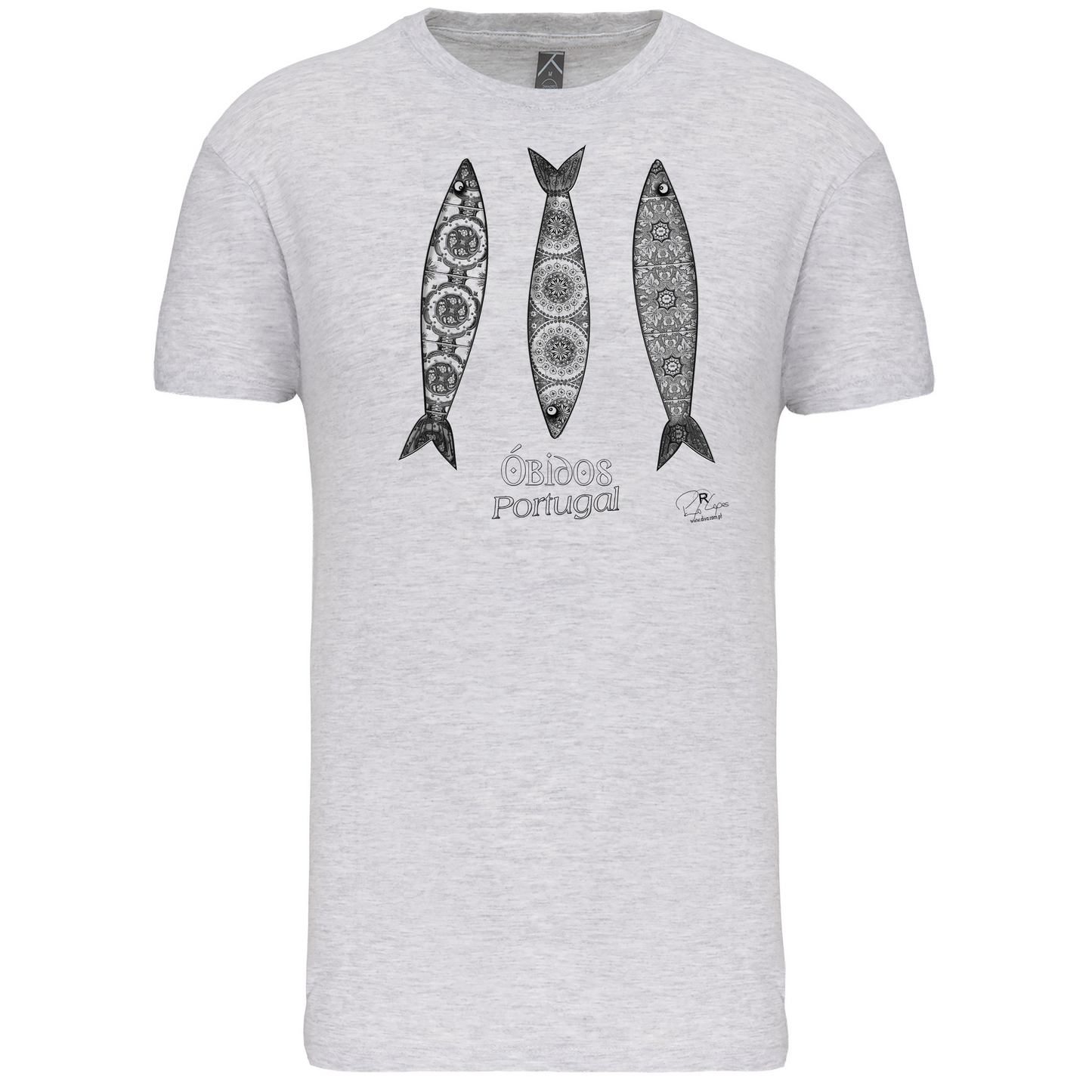 T-Shirt Algodão Biológico 3 Sardinhas Óbidos