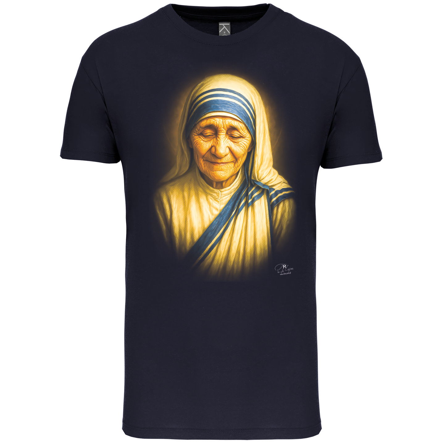 T-Shirt Algodão Biológico Madre Teresa de Calcutá