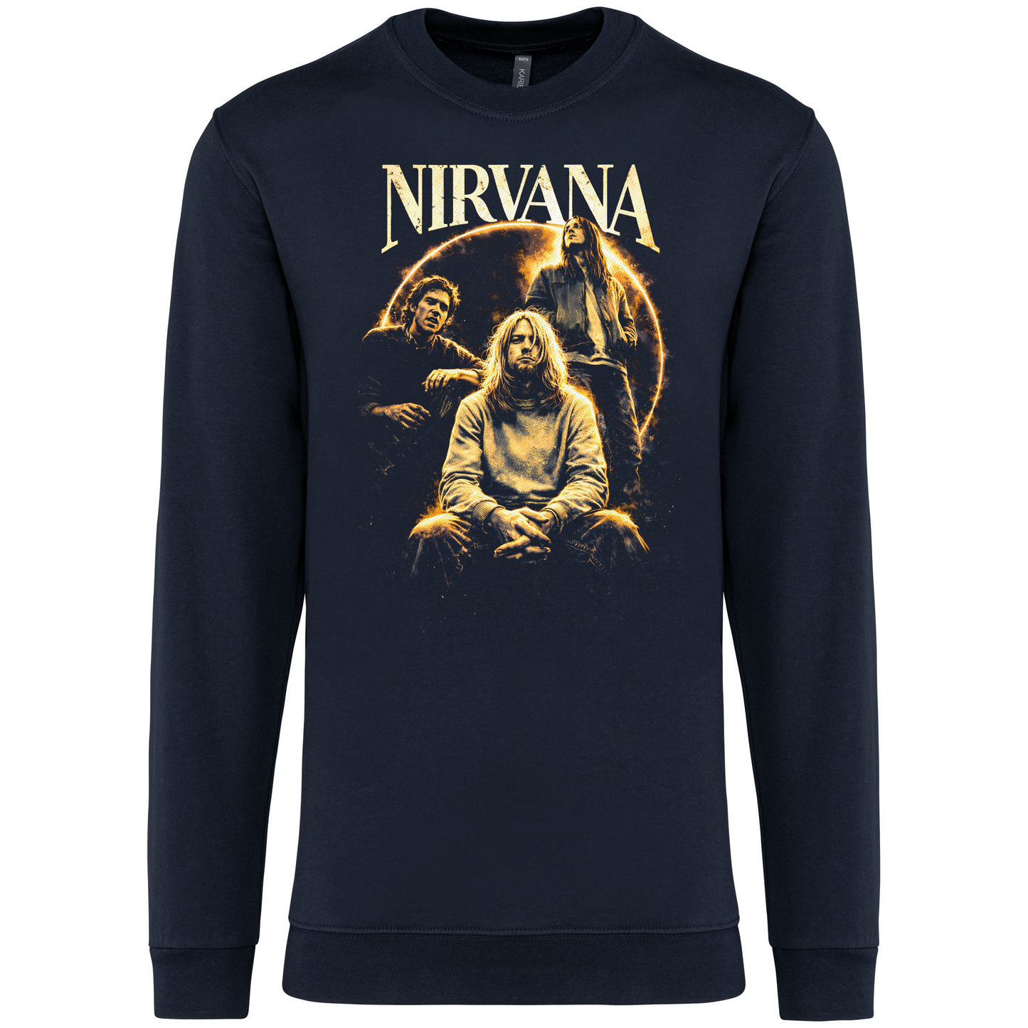 Sweatshirt Kariban sem Capuz Nirvana