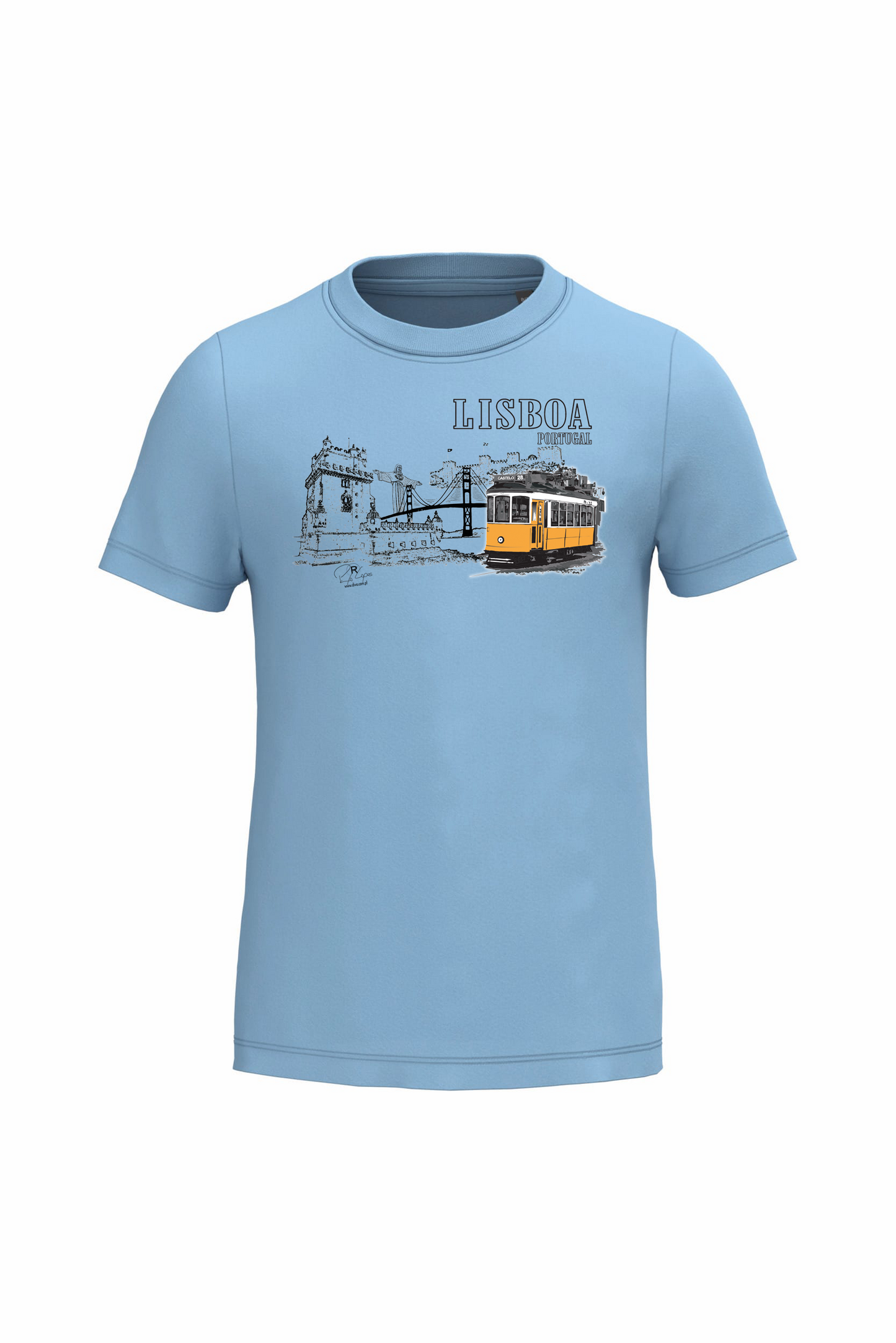 T-shirt de Criança Kariban Monumentos Lisboa