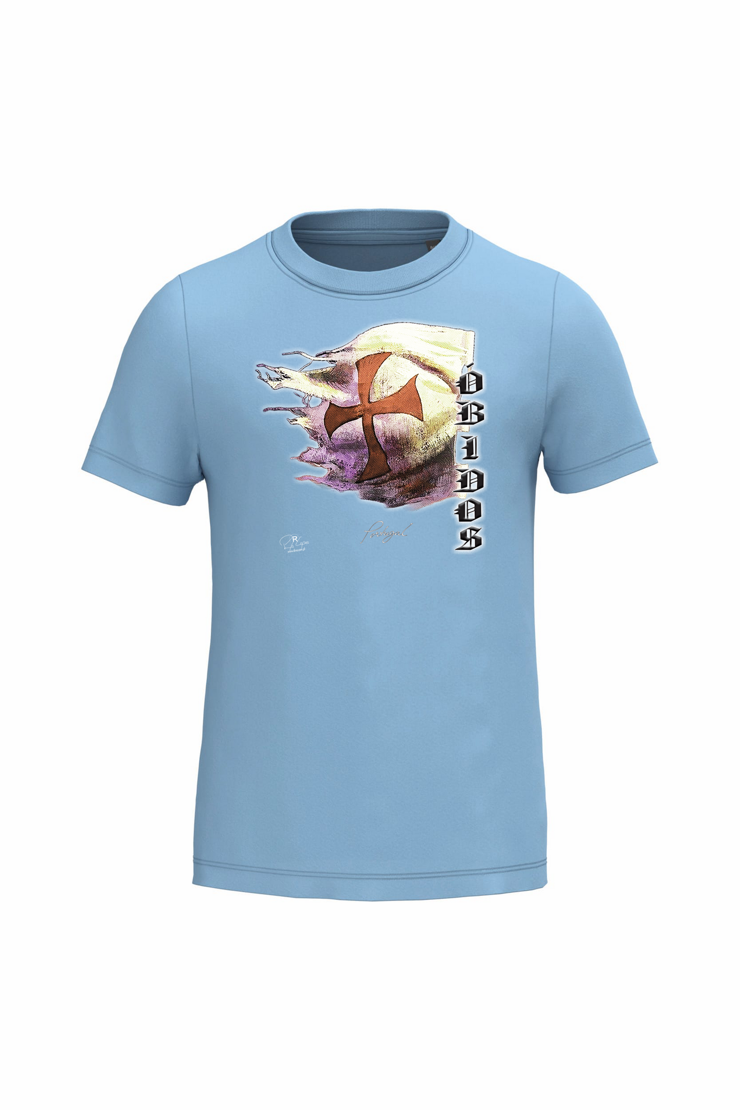 T-shirt de Criança Kariban  Bandeira Templários