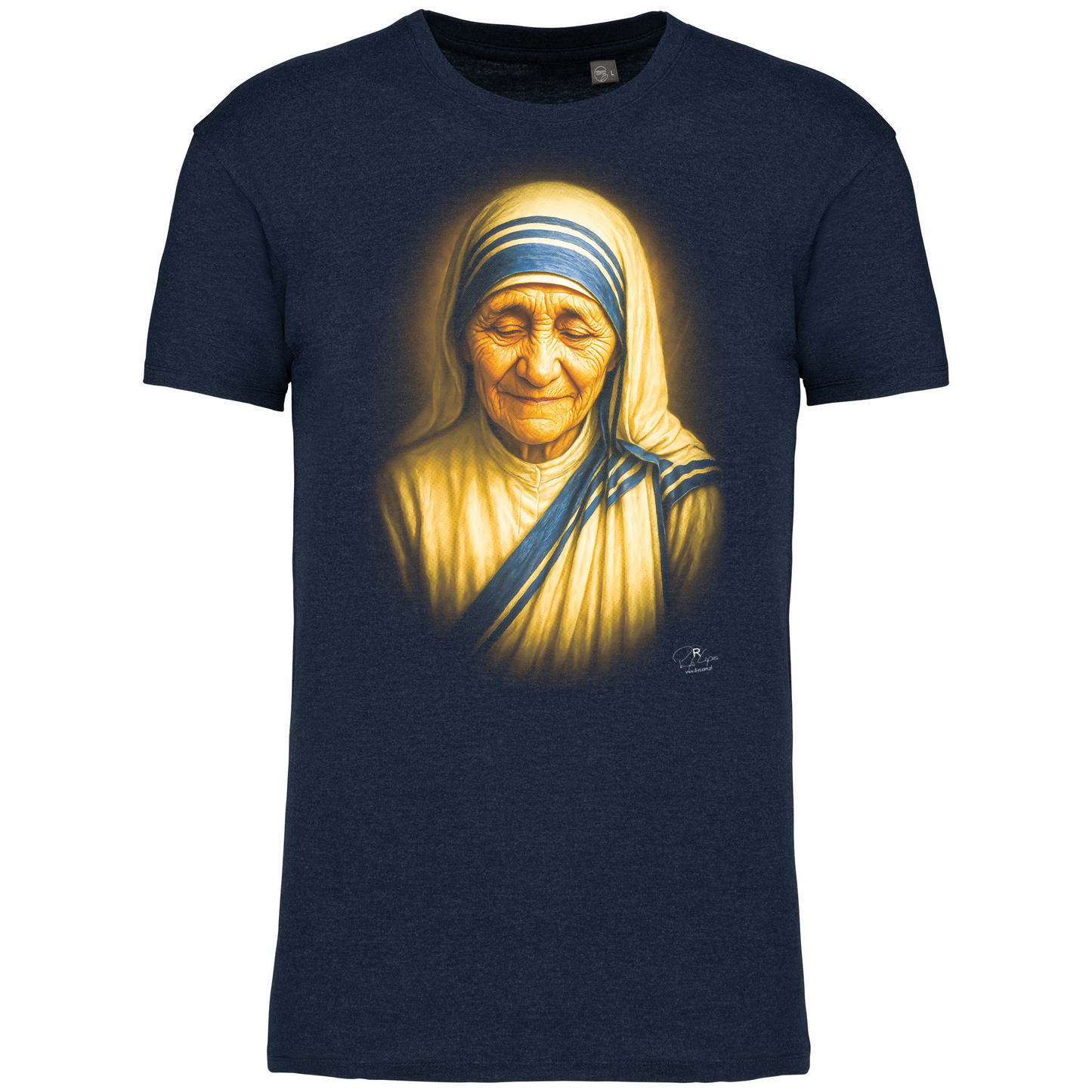 T-Shirt Algodão Biológico Madre Teresa de Calcutá