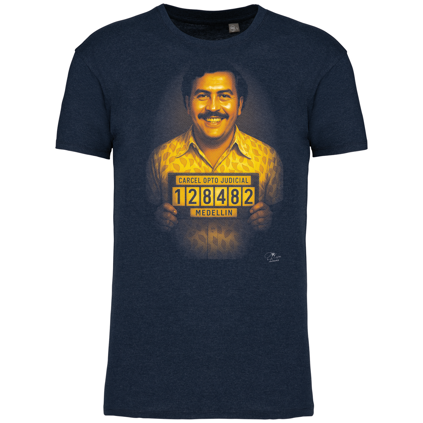 T-Shirt Algodão Biológico Pablo Escobar