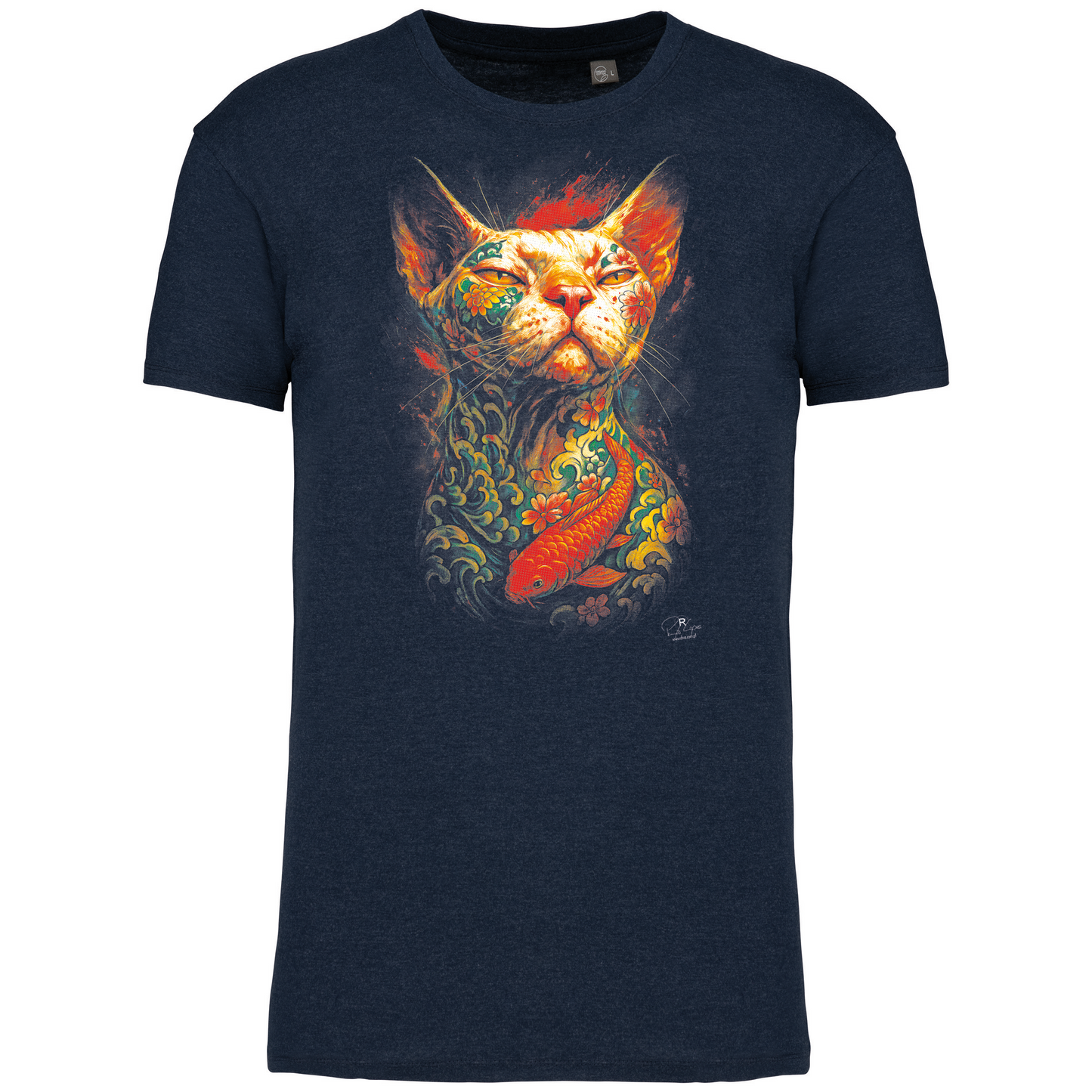 T-Shirt Algodão Biológico Tattooed Cat