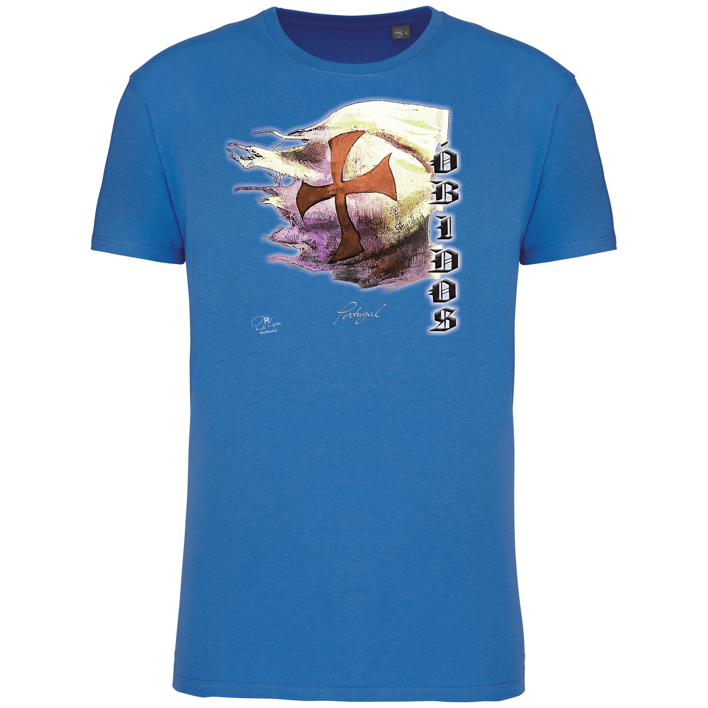 T-Shirt Algodão Biológico Bandeira Templários