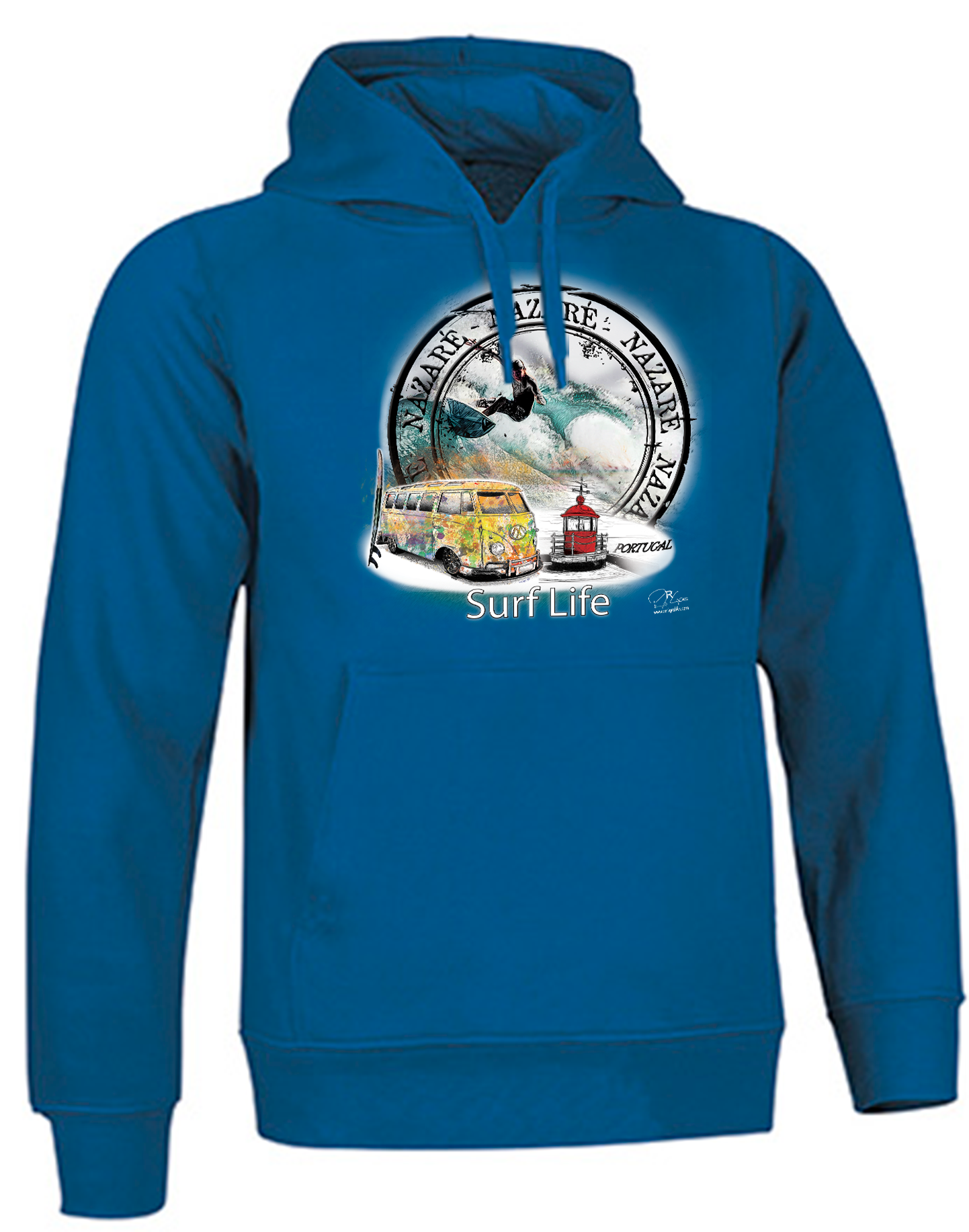Sweatshirt Valento com Capuz, Surf Life Nazaré