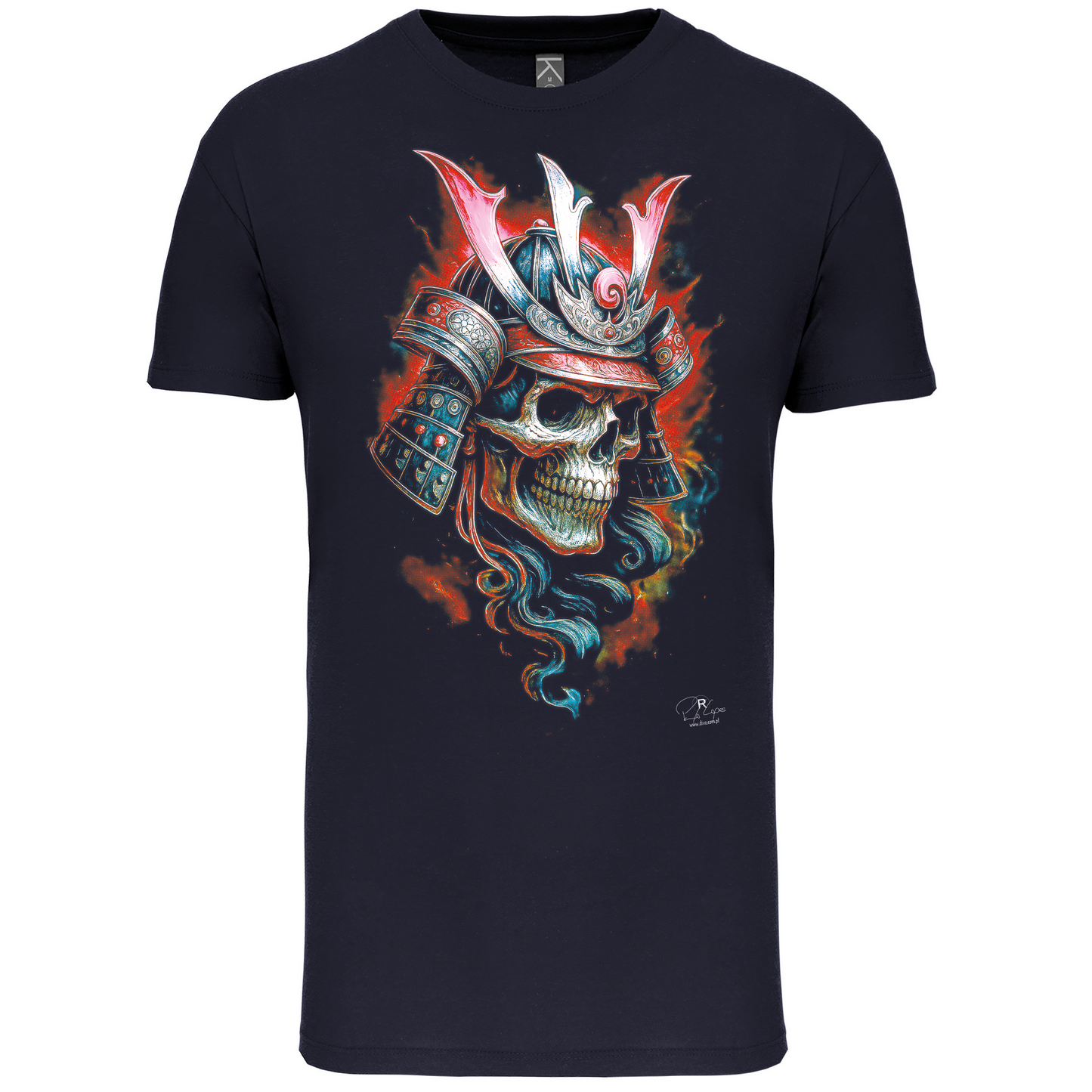 T-Shirt Algodão Biológico Samurai Skull