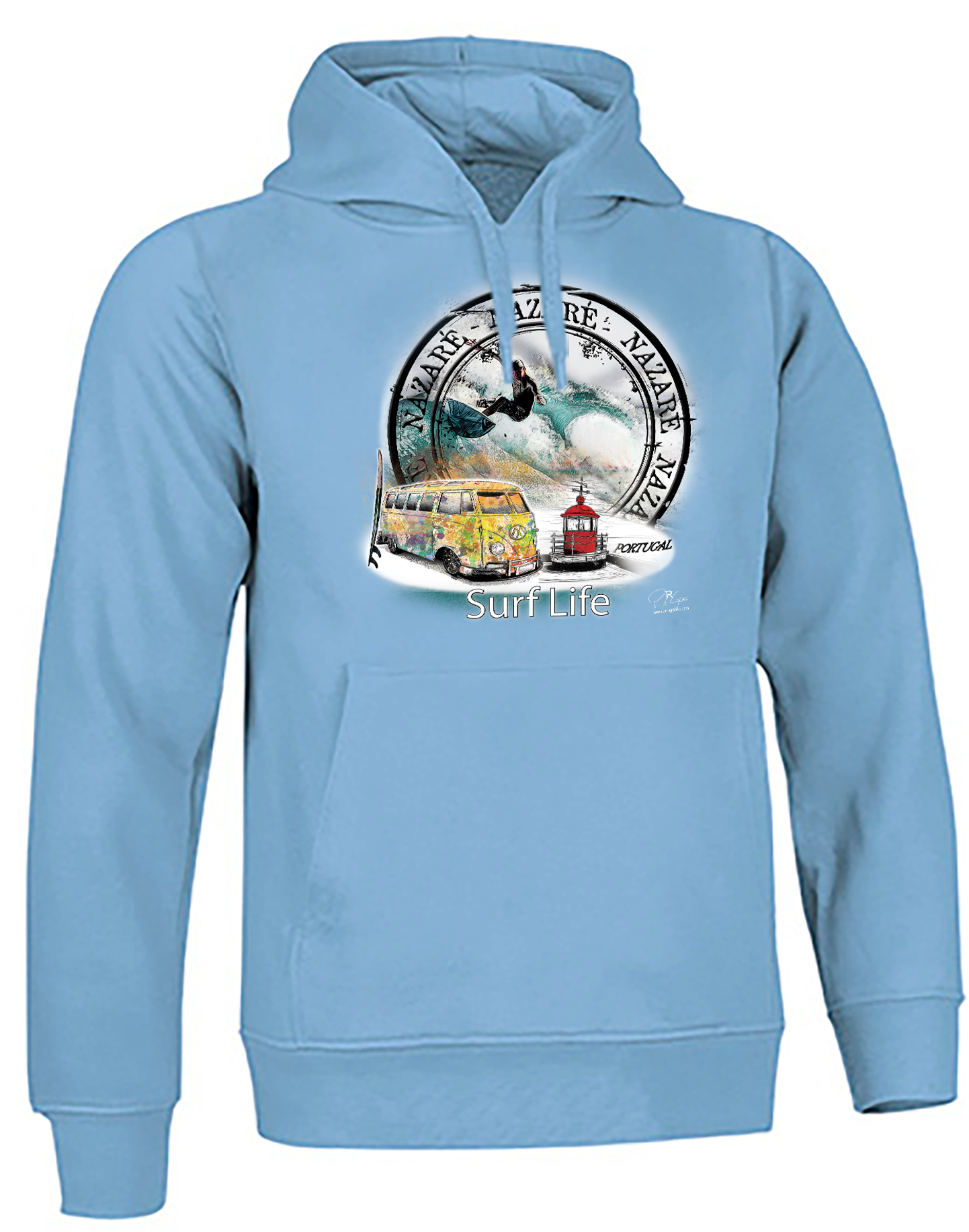 Sweatshirt Valento com Capuz, Surf Life Nazaré