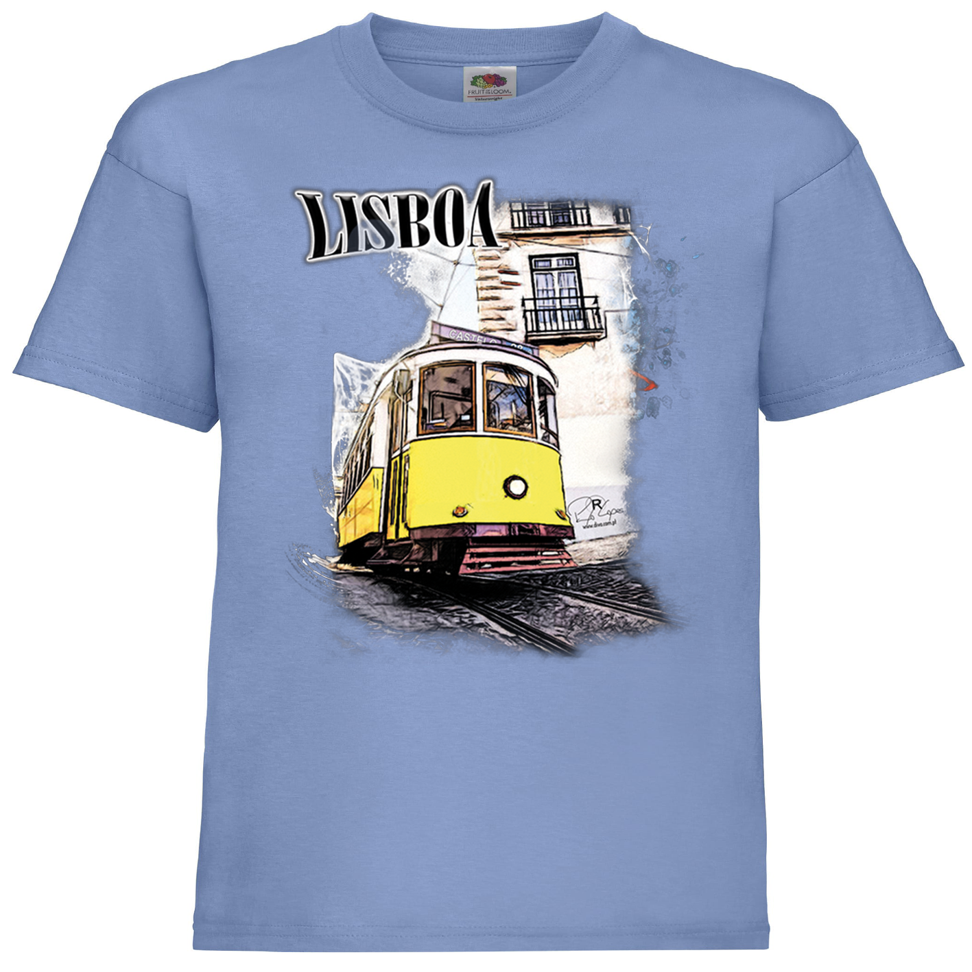 T-shirt Fruit of the Loom Kids Crazy Tram