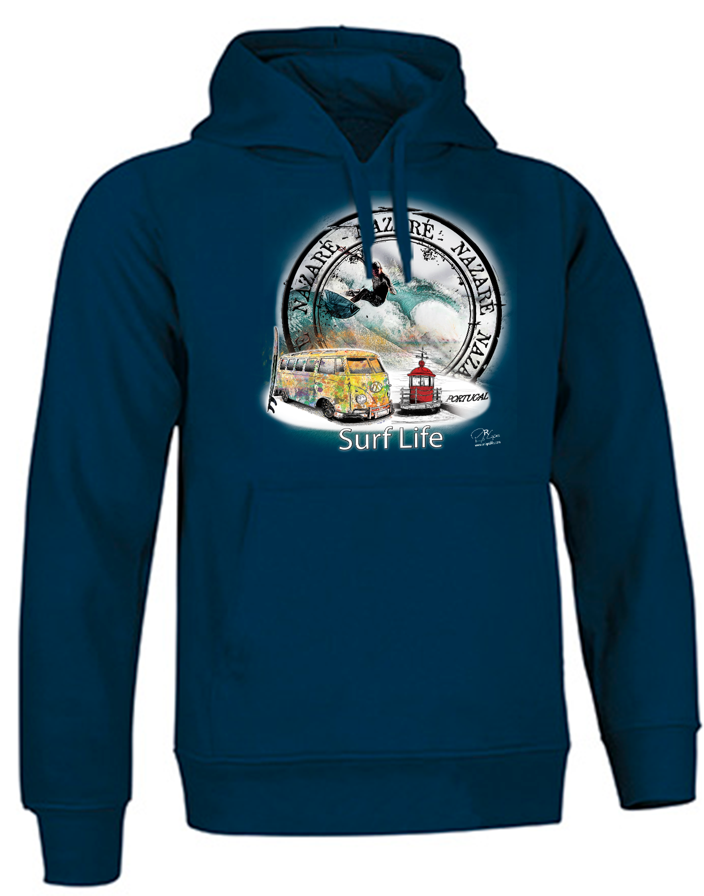Sweatshirt Valento com Capuz, Surf Life Nazaré