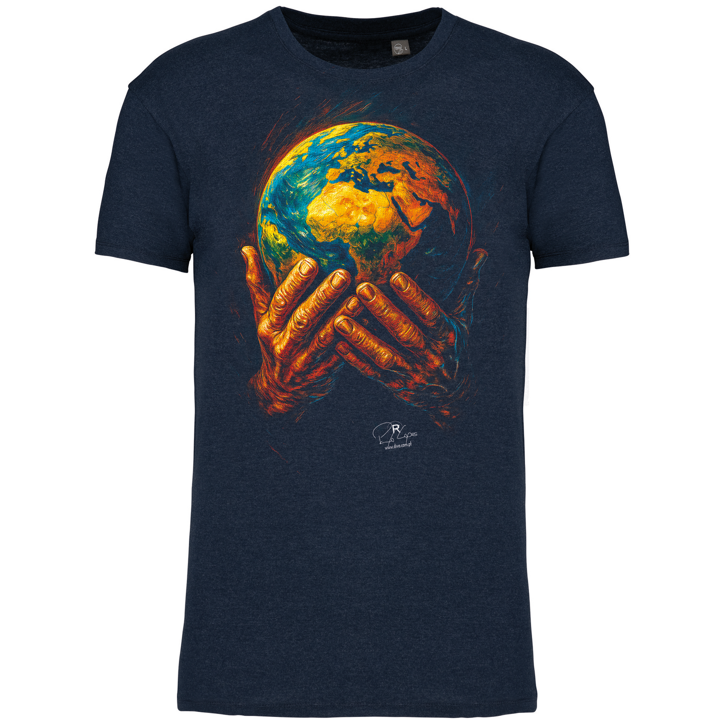 T-Shirt Algodão Biológico World in my Hands