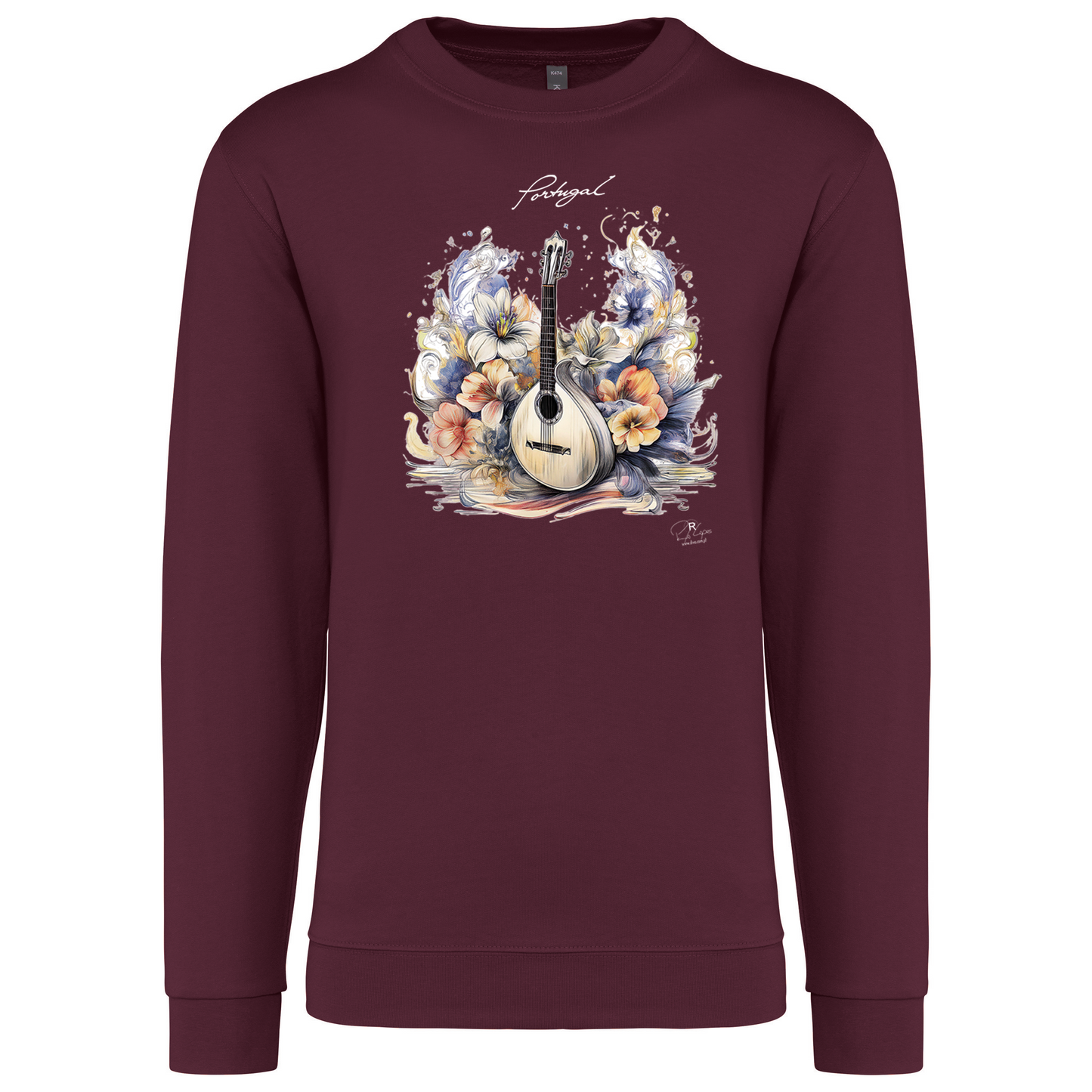 Sweatshirt Kariban sem Capuz Guitarra Portuguesa