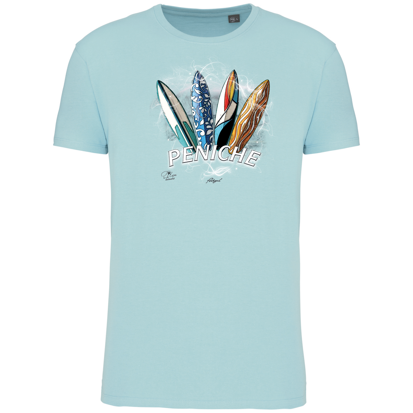 T-Shirt Algodão Biológico Surfboards Peniche