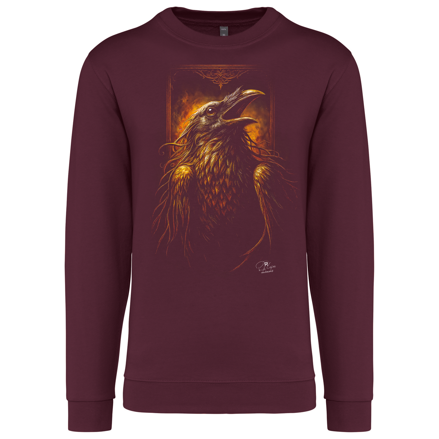 Sweatshirt Kariban sem Capuz Crow