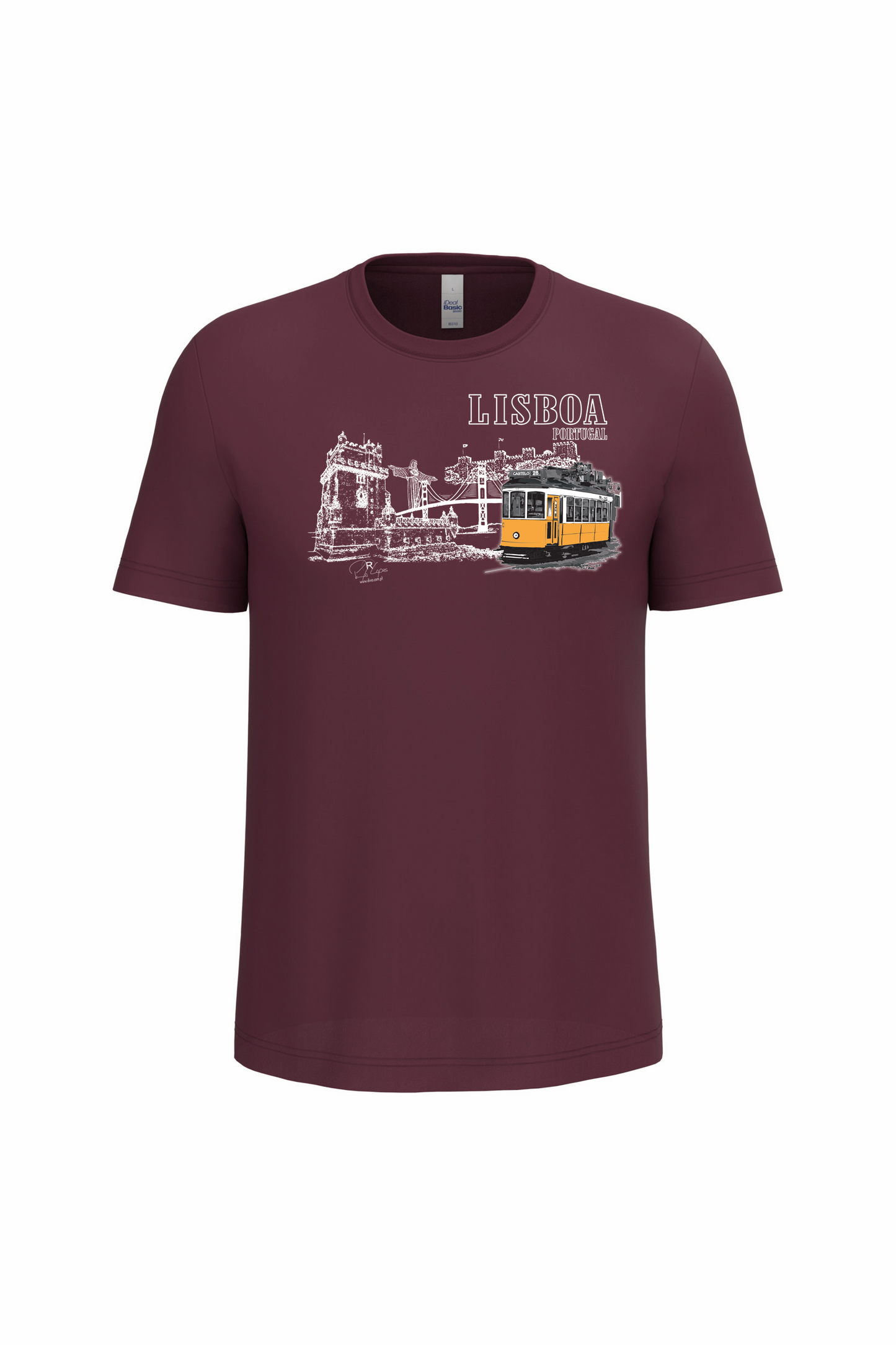 T-Shirt Algodão Ideal Monumentos Lisboa