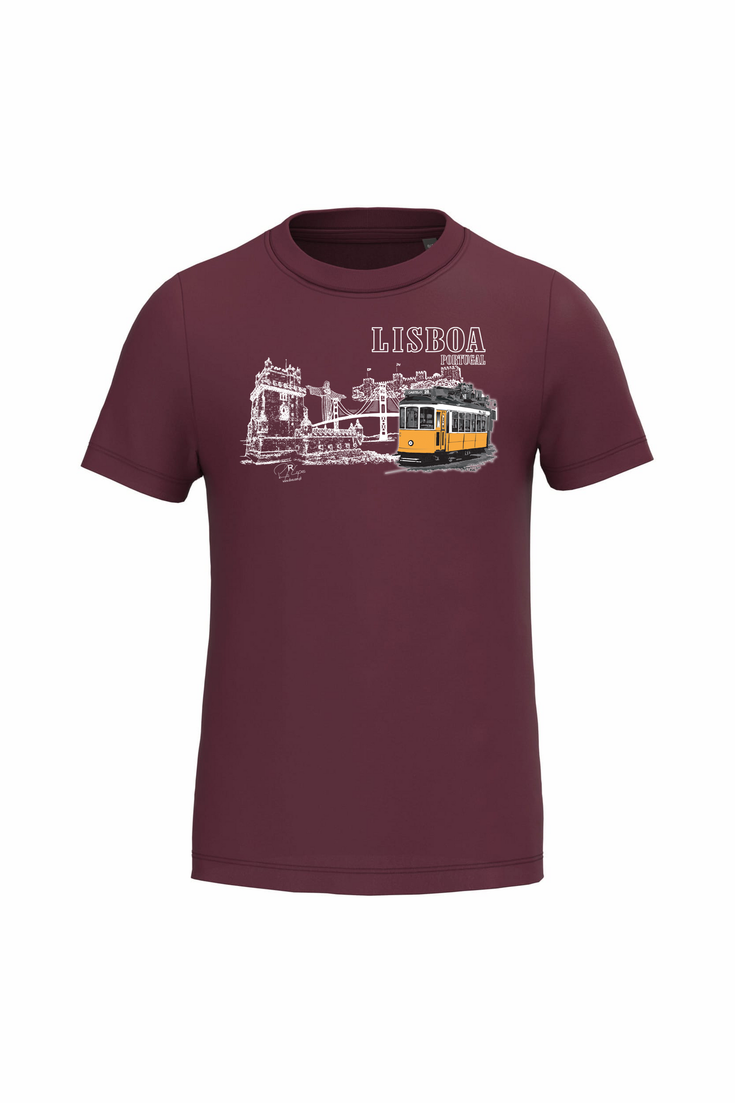 T-shirt de Criança Kariban Monumentos Lisboa