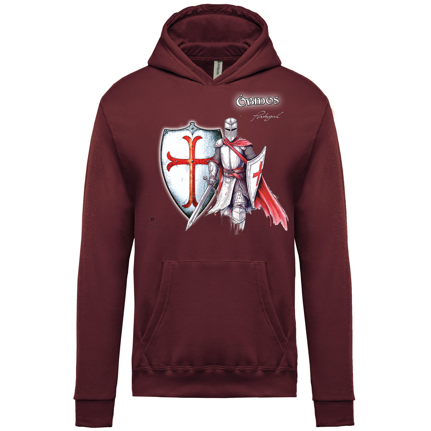 Sweatshirt capuz Kariban Kids Templário Óbidos