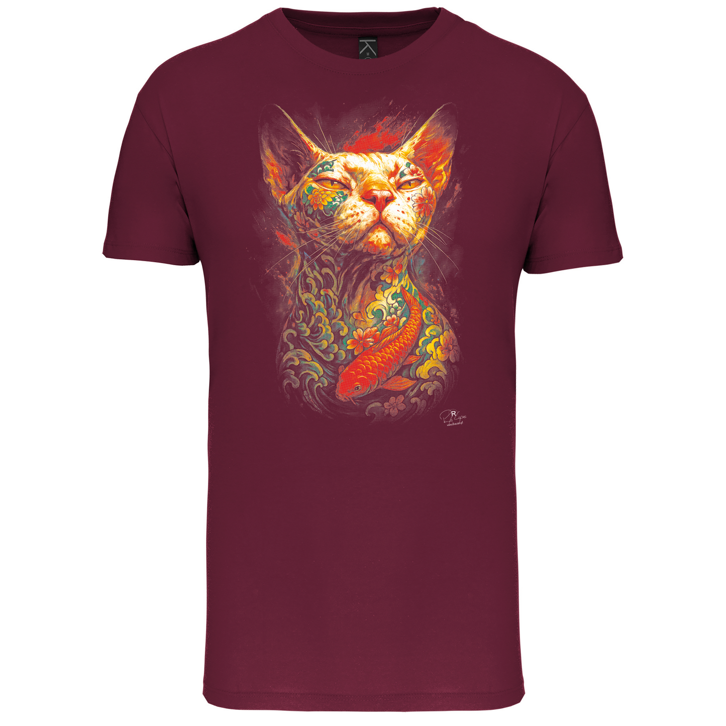 T-Shirt Algodão Biológico Tattooed Cat