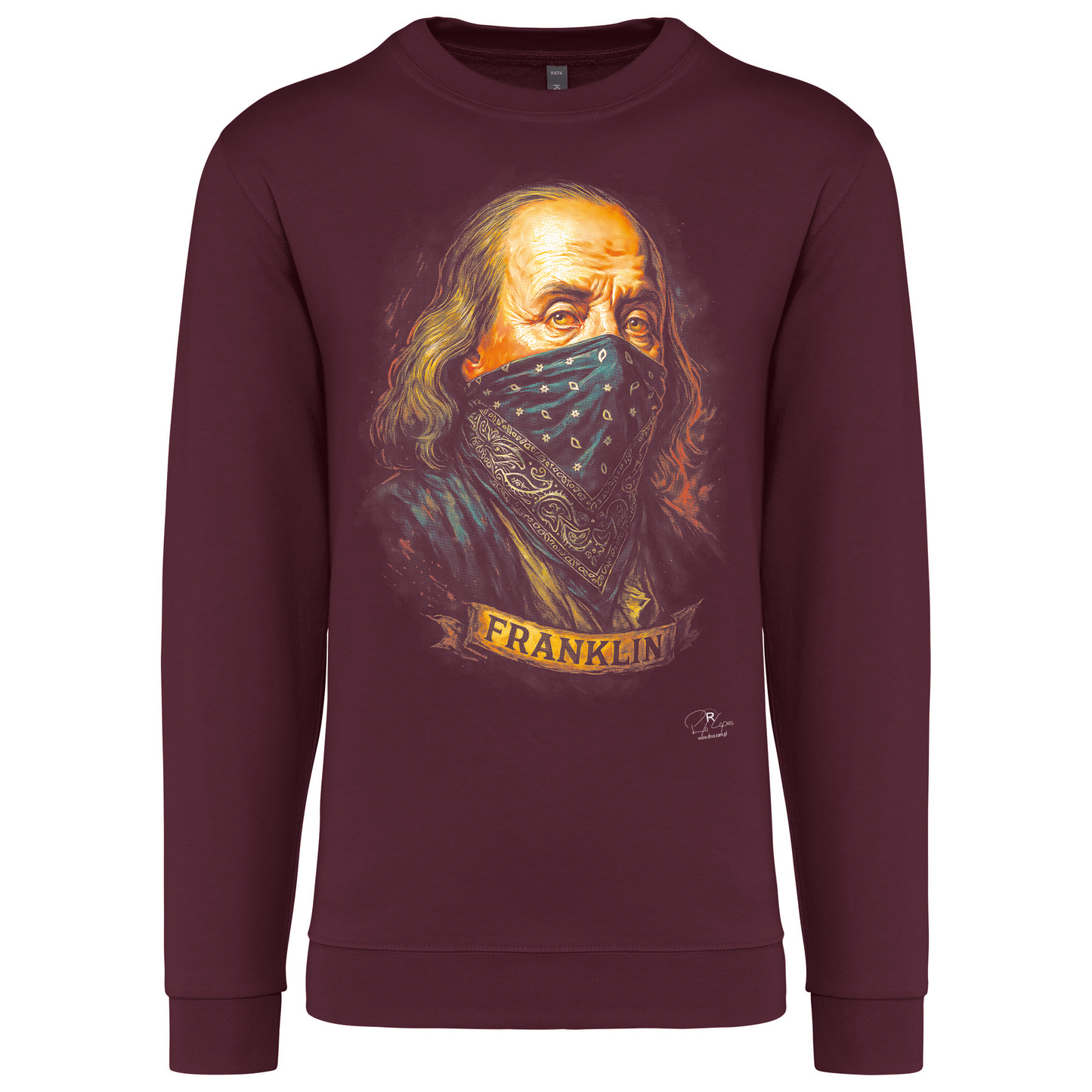 Sweatshirt Kariban sem Capuz Franklin