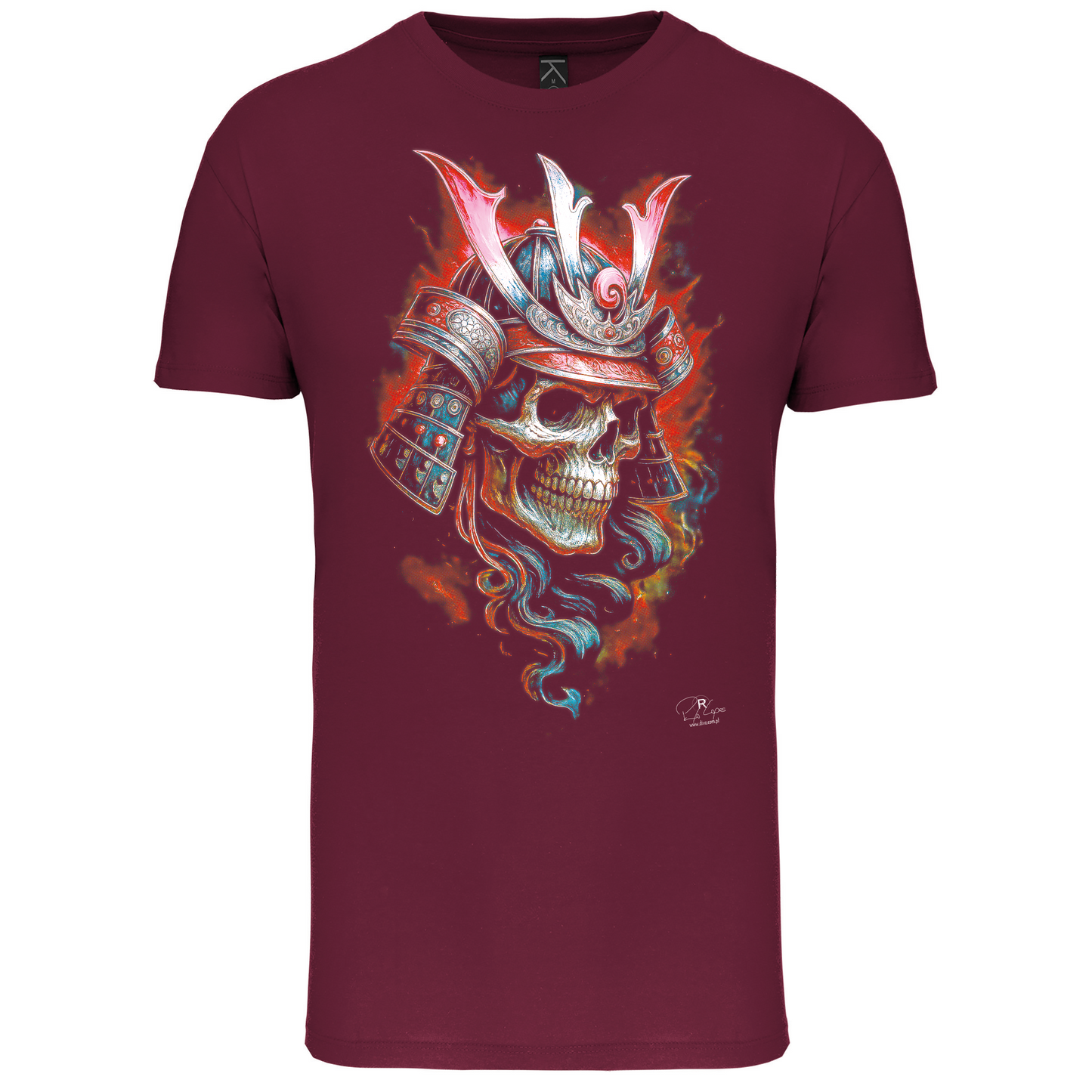 T-Shirt Algodão Biológico Samurai Skull