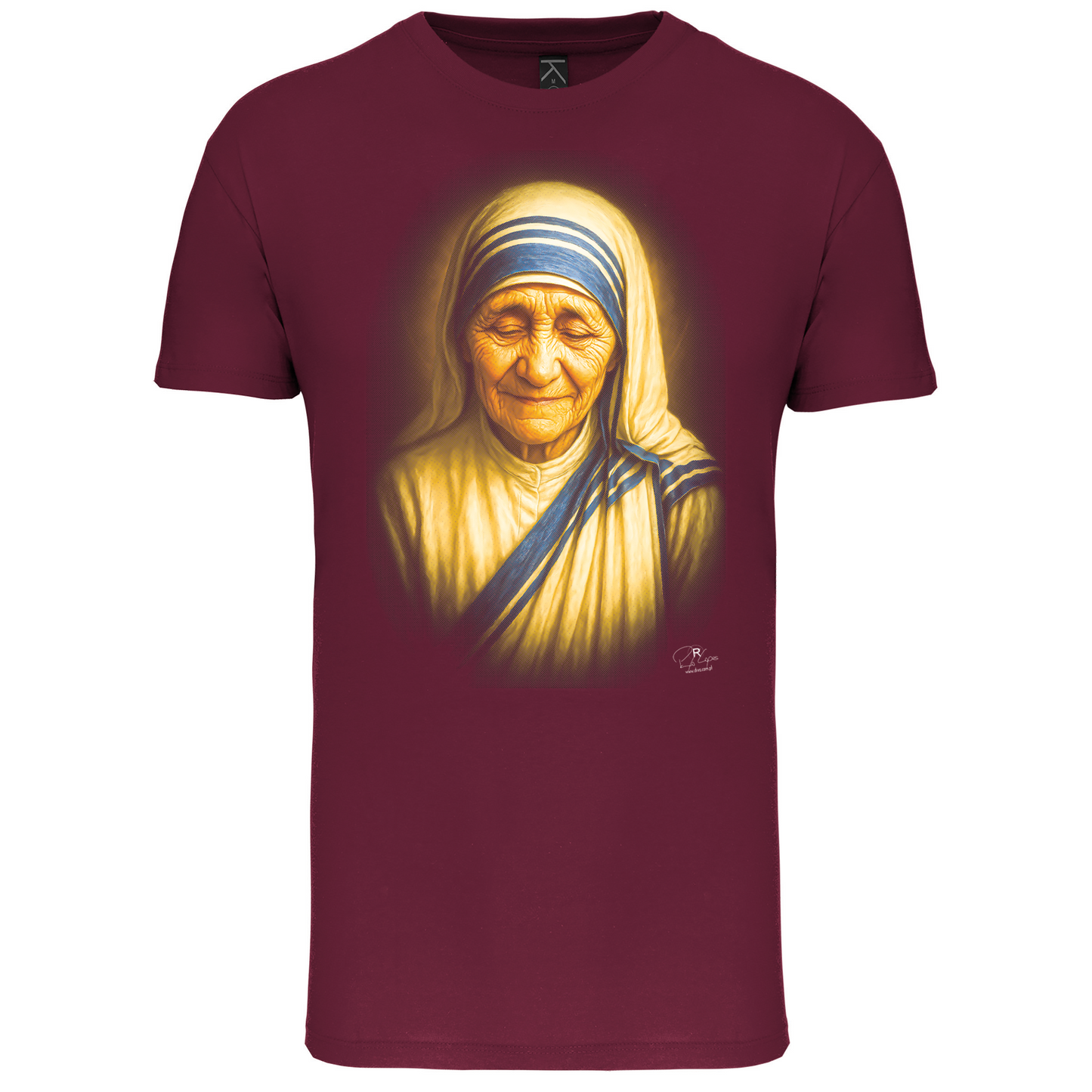 T-Shirt Algodão Biológico Madre Teresa de Calcutá