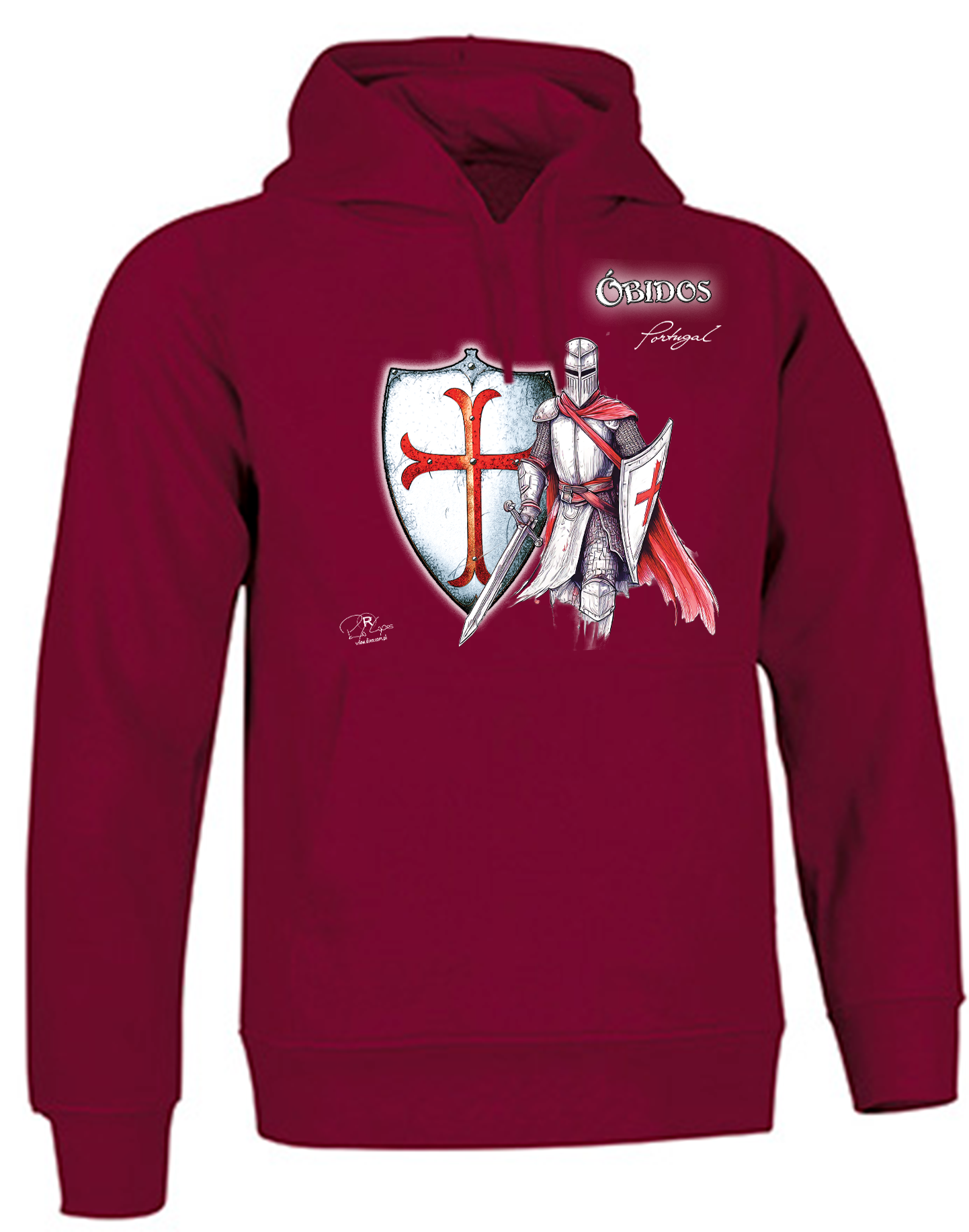 Sweatshirt Valento com Capuz, Templário Óbidos