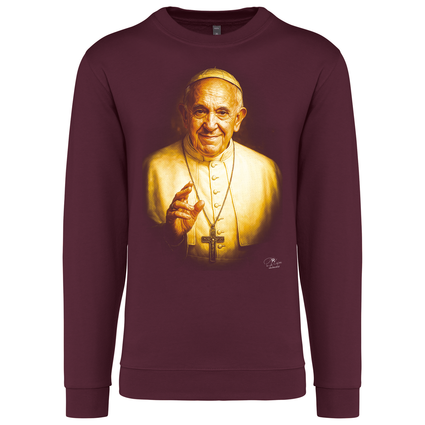 Sweatshirt Kariban sem Capuz Papa Francisco