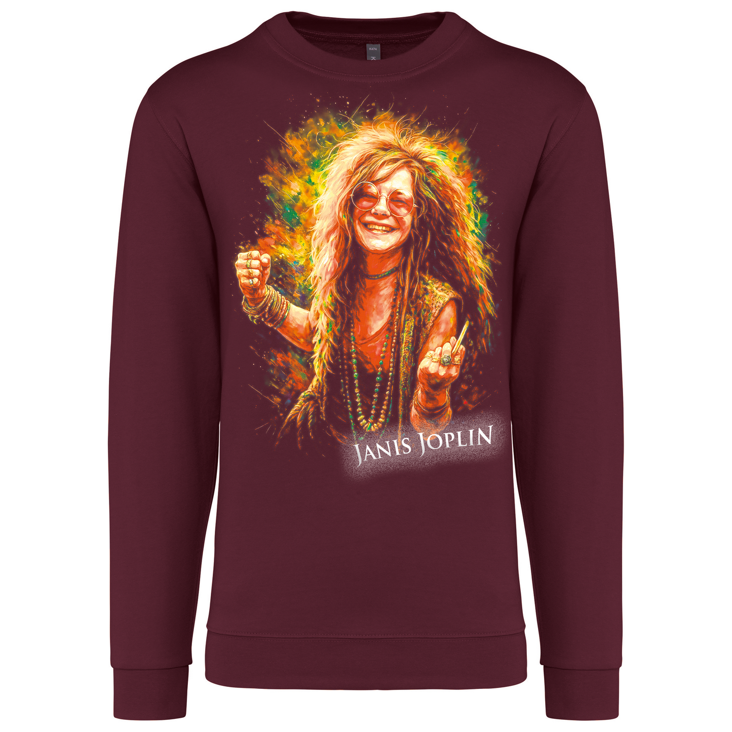 Sweatshirt Kariban sem Capuz Janis Joplin