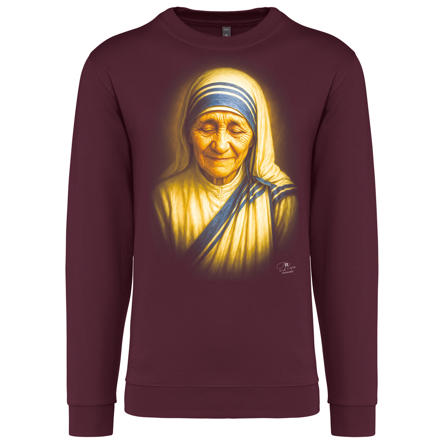Sweatshirt Kariban sem Capuz Madre Teresa de Calcutá