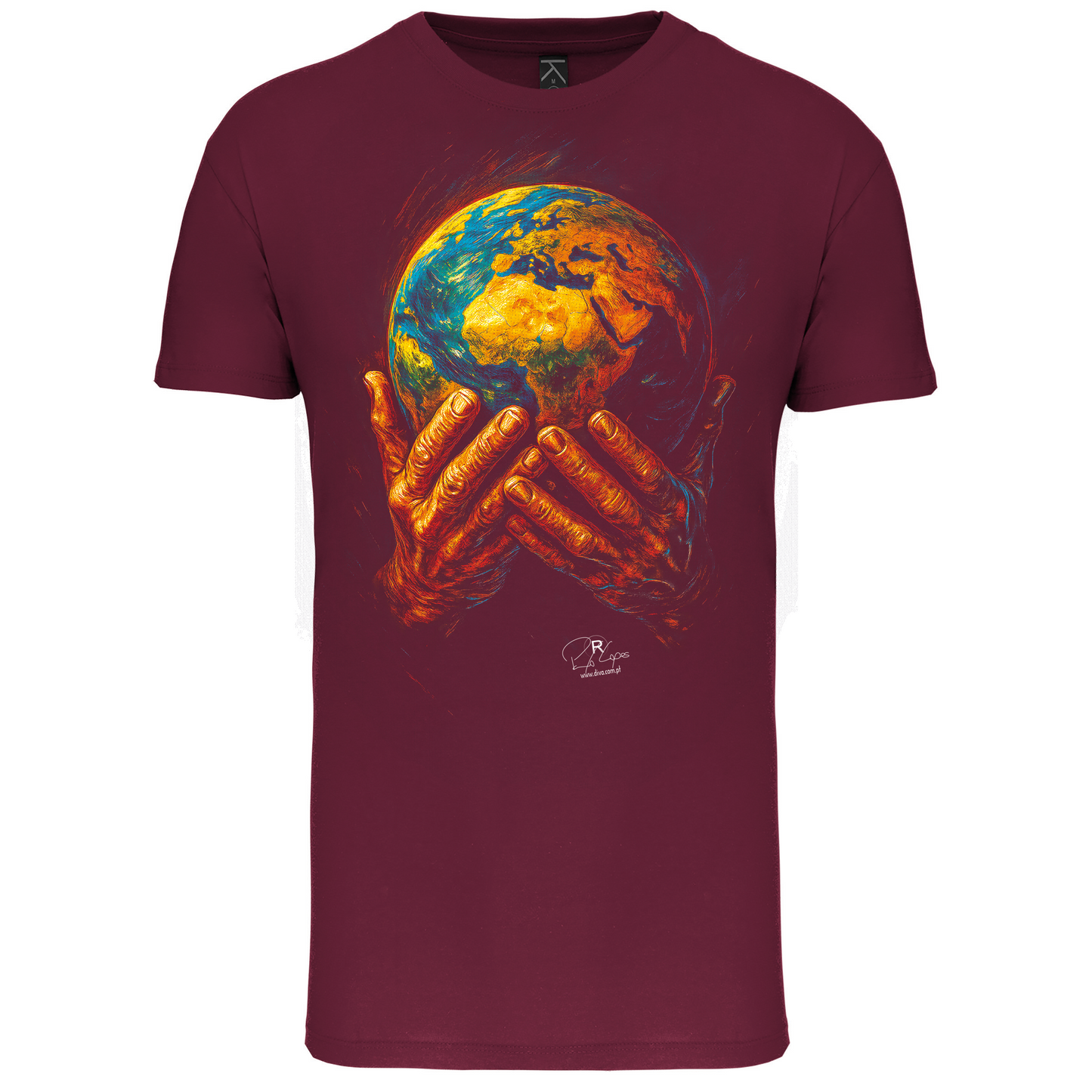 T-Shirt Algodão Biológico World in my Hands