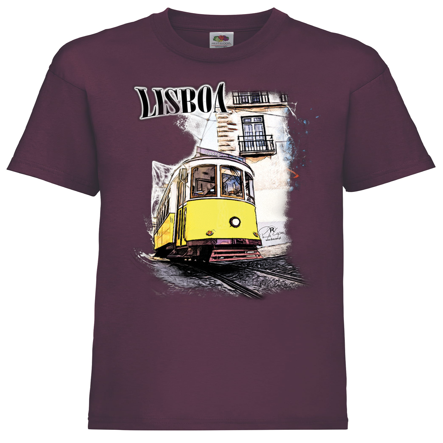 T-shirt Fruit of the Loom Kids Crazy Tram