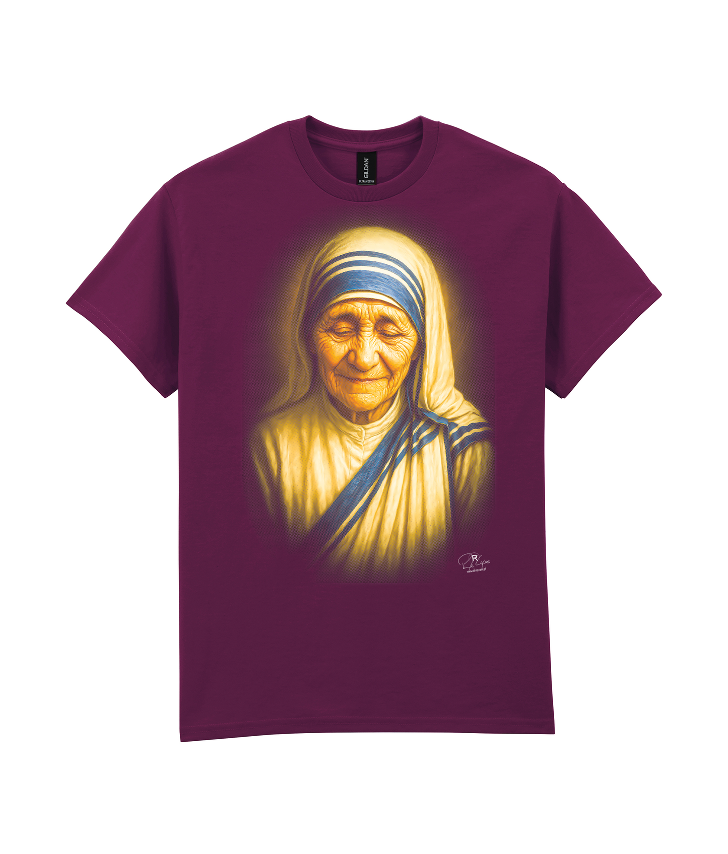 T-shirt Gildan 200g Madre Teresa de Calcutá