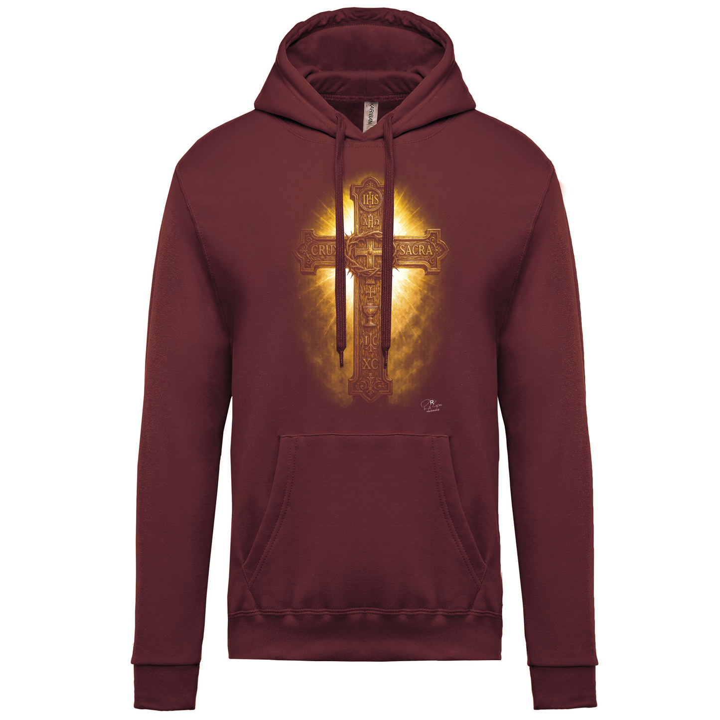 Sweatshirt Kariban com Capuz Sagrada Cruz