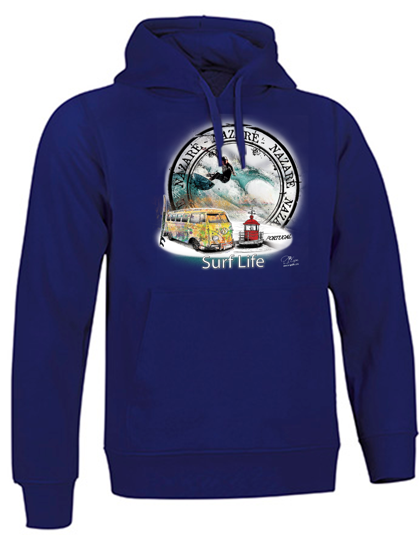 Sweatshirt Valento com Capuz, Surf Life Nazaré