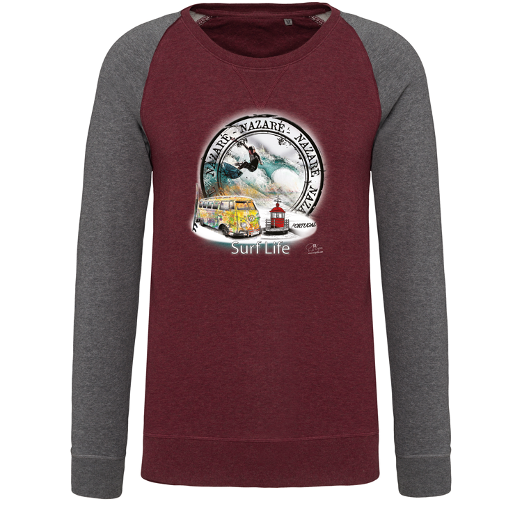 Sweatshirt sem capuz Surf Life Nazaré